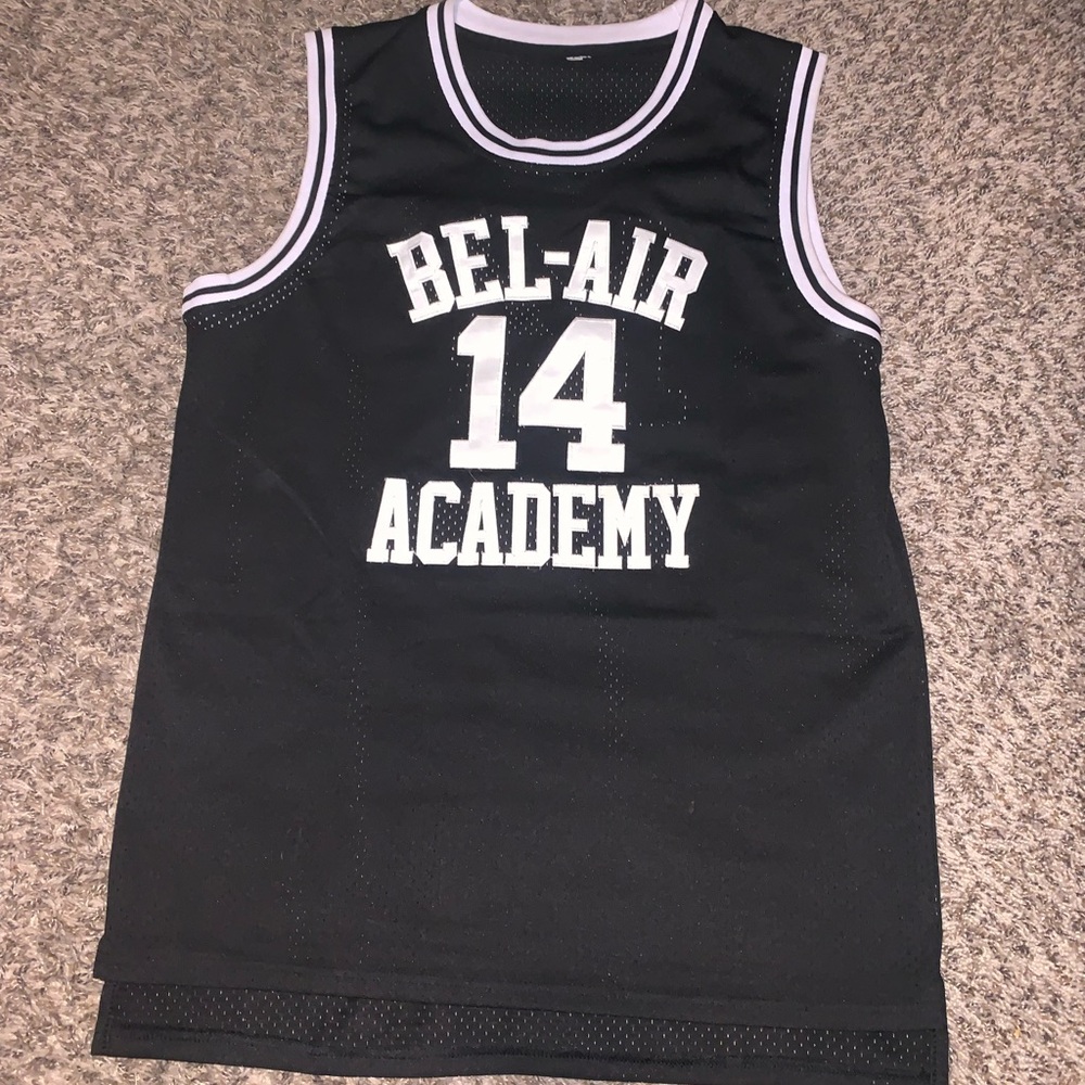 Black Bel-Air Academy Basketball Jersey from the tv show fresh prince of bel-air